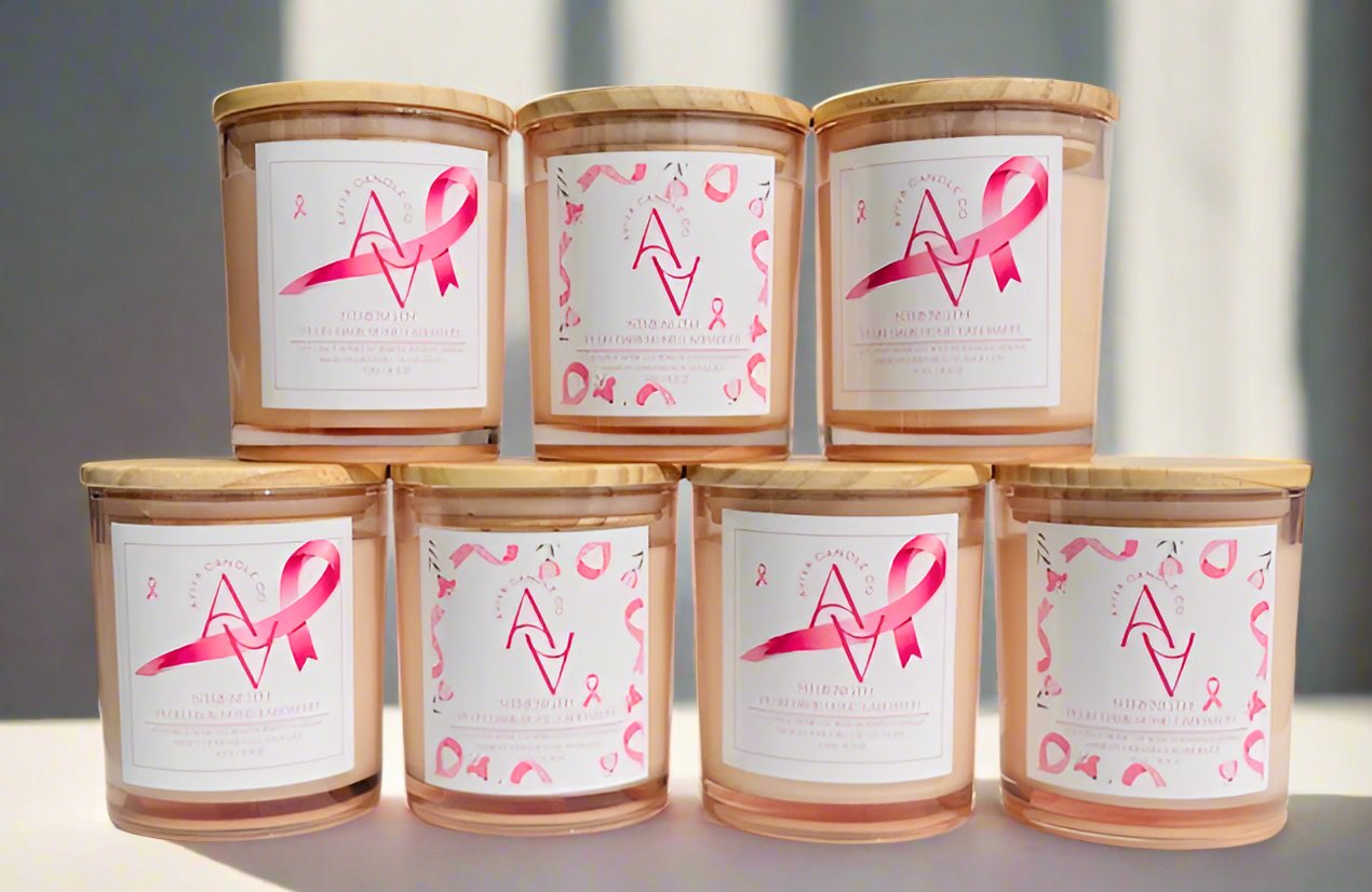 Strength-Breast Cancer Awareness Candle